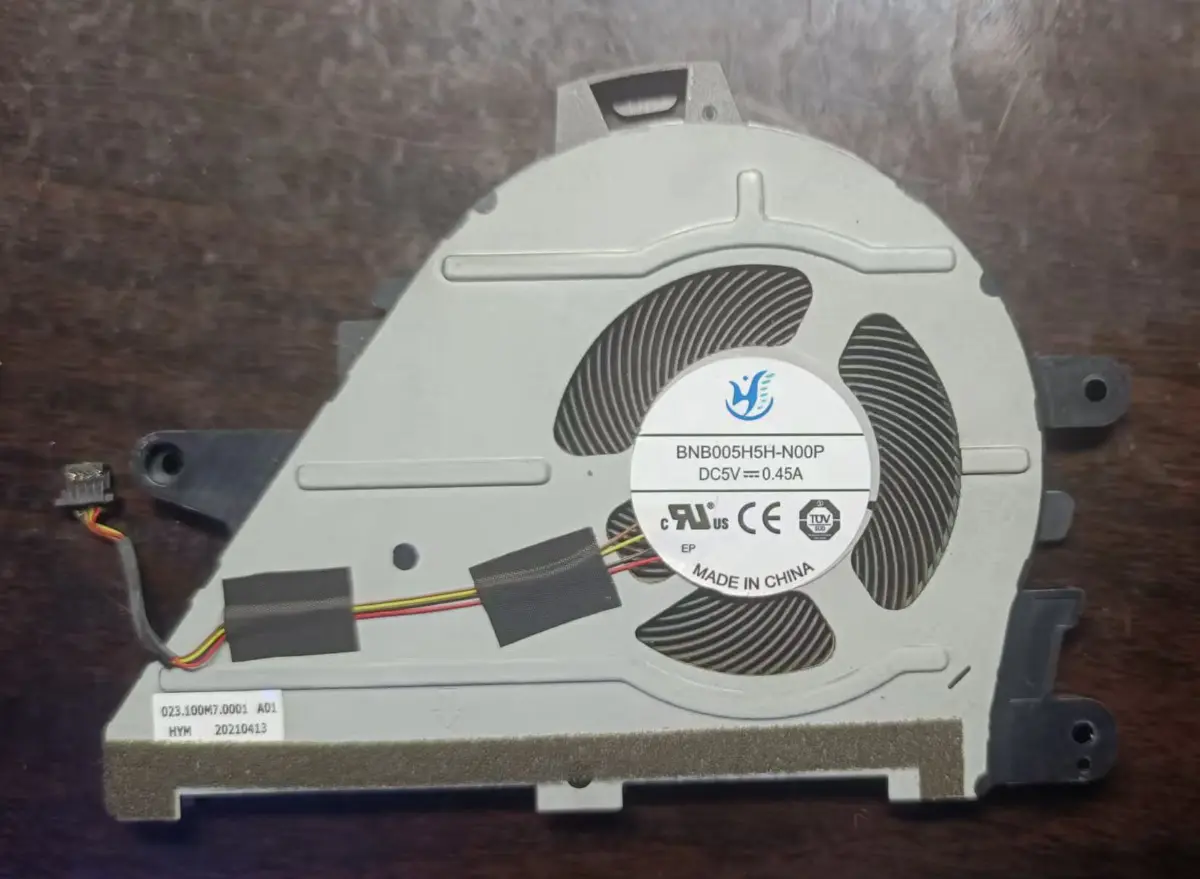 小米笔记本Pro15.6锐龙版风扇