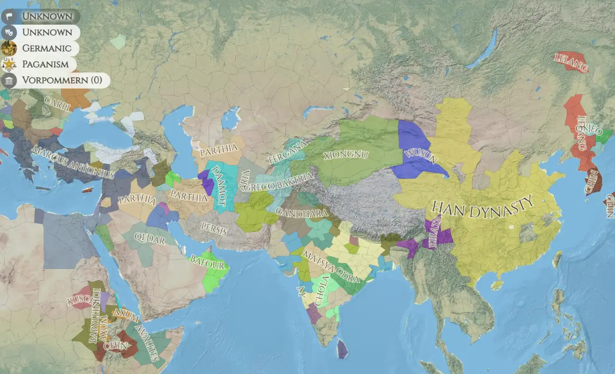 人类历史时间线地图chronas.org